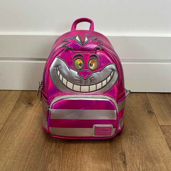 Disney Handbags - Loungefly Disney Cheshire Cat Platinum Backpack 100 Years New With Tags